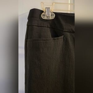 *final* Chico's black Brigitte pull-on pants vented hem sz 2, 6, 12